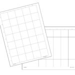 Two blank grid drawing worksheets, one in a horizontal format and the other in a vertical format, ready for creative use.