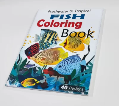Tropical fish coloring book