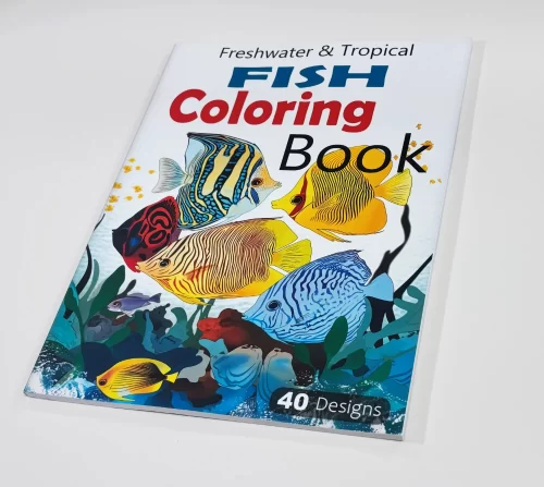 Tropical fish coloring book